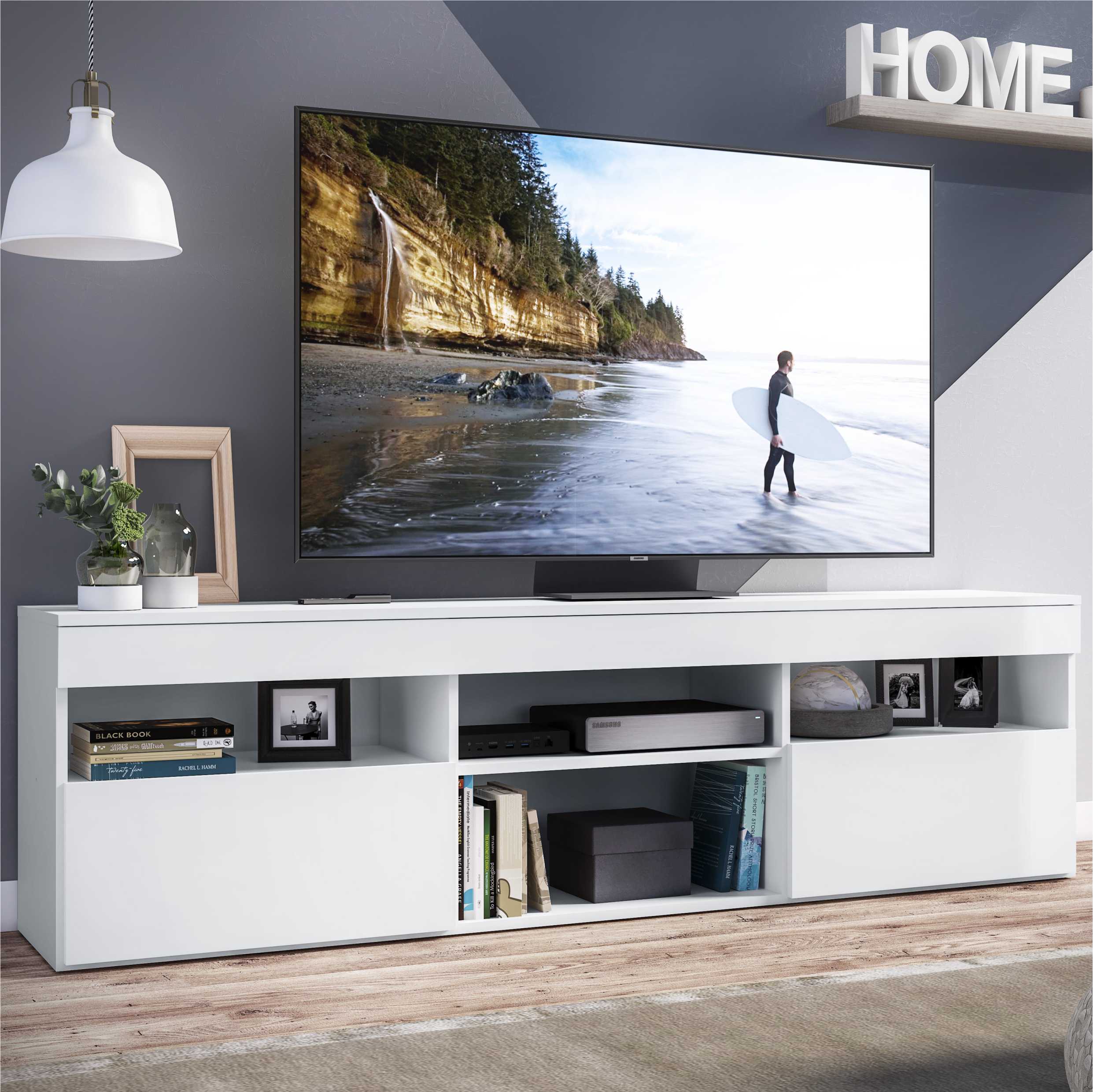 Centro de Entretenimiento para Tv 65″ Color Blanco