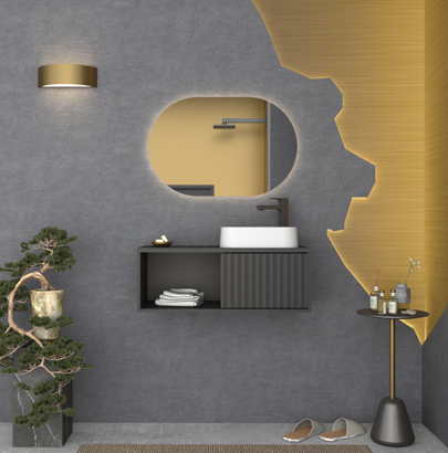 Mueble de Baño Lugo Color Negro