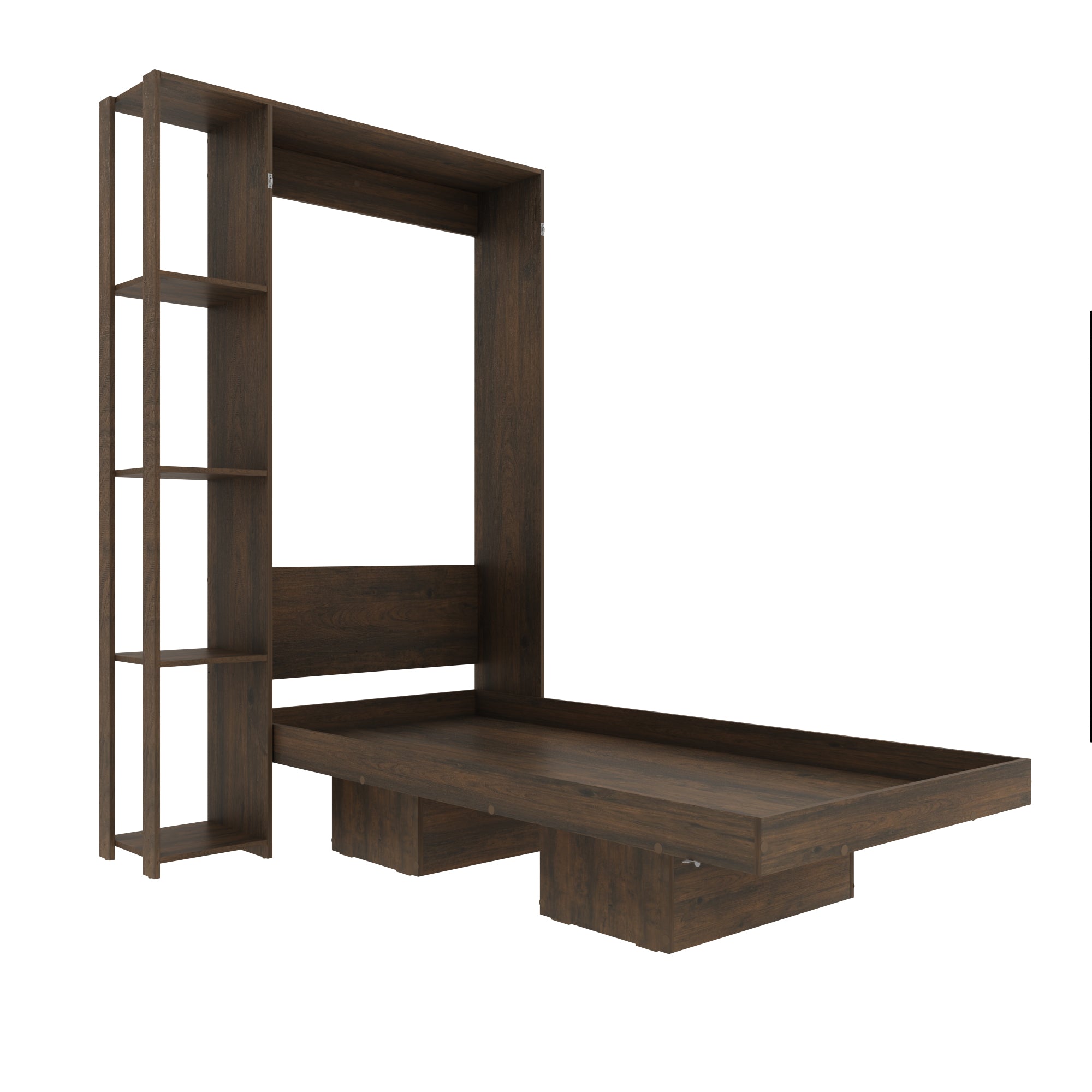 Base Cama Individual Abatible Con Estantes CM8025.0001