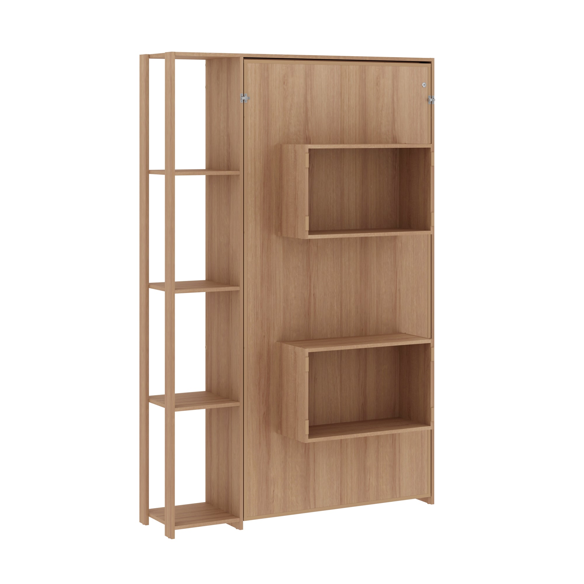 Base Cama Individual Abatible Con Estantes CM8025.0002