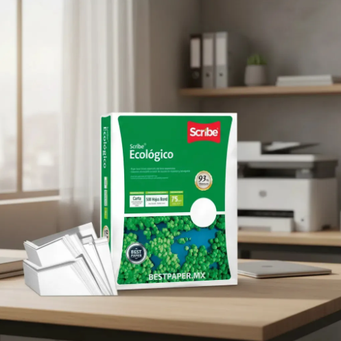 Papel Bond Scribe Ecologico Carta 75 Gr - 500 Hojas