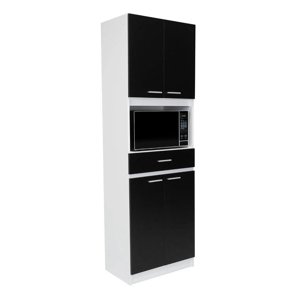 Auxiliar de Cocina Madik con Puertas y Repisas Color Wengue y Blanco
